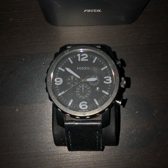 Fossils  jr1354 All Black Watch - Picture 1 of 1
